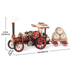 Puzzle 3D Bois Locomotive à Vapeur