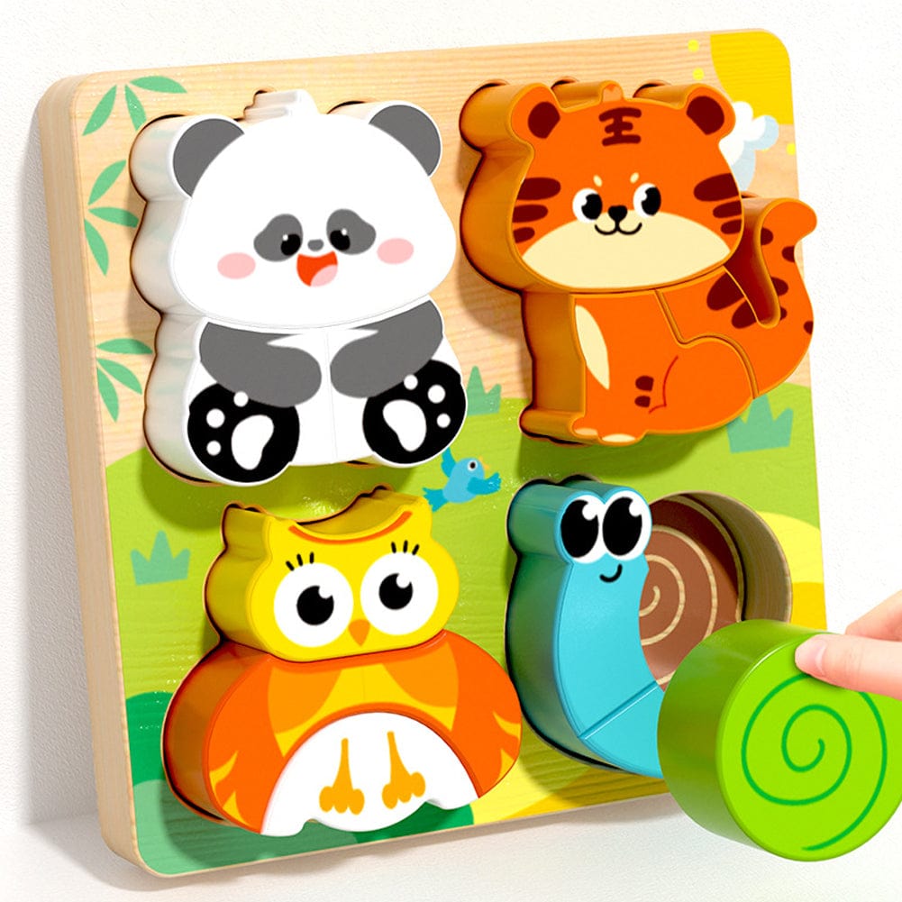 mon puzzle 3d  Puzzle 3D Bois Animaux Éducatif 4 en 1