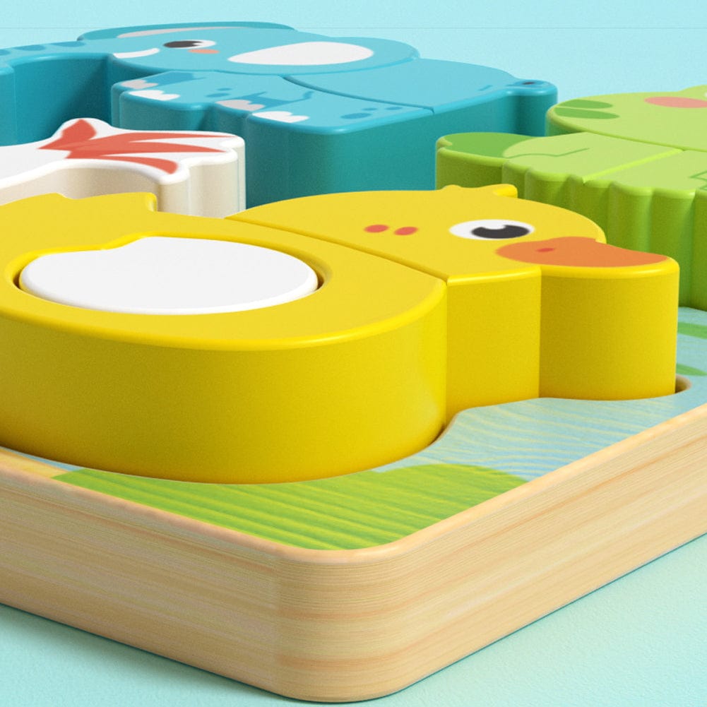 mon puzzle 3d  Puzzle 3D Bois Animaux Éducatif 4 en 1