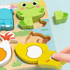 mon puzzle 3d  Puzzle 3D Bois Animaux Éducatif 4 en 1