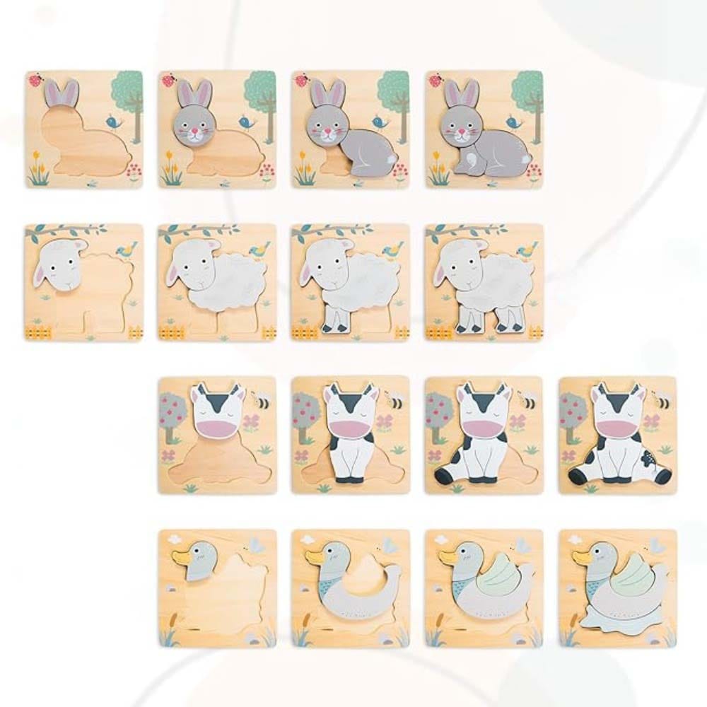 mon puzzle 3d  Puzzle 3D Bois Animaux pour Enfants