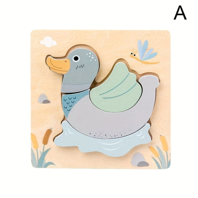 mon puzzle 3d  Puzzle 3D Bois Animaux pour Enfants