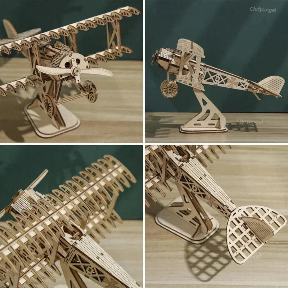 mon puzzle 3d  Puzzle 3D bois avion Vintage