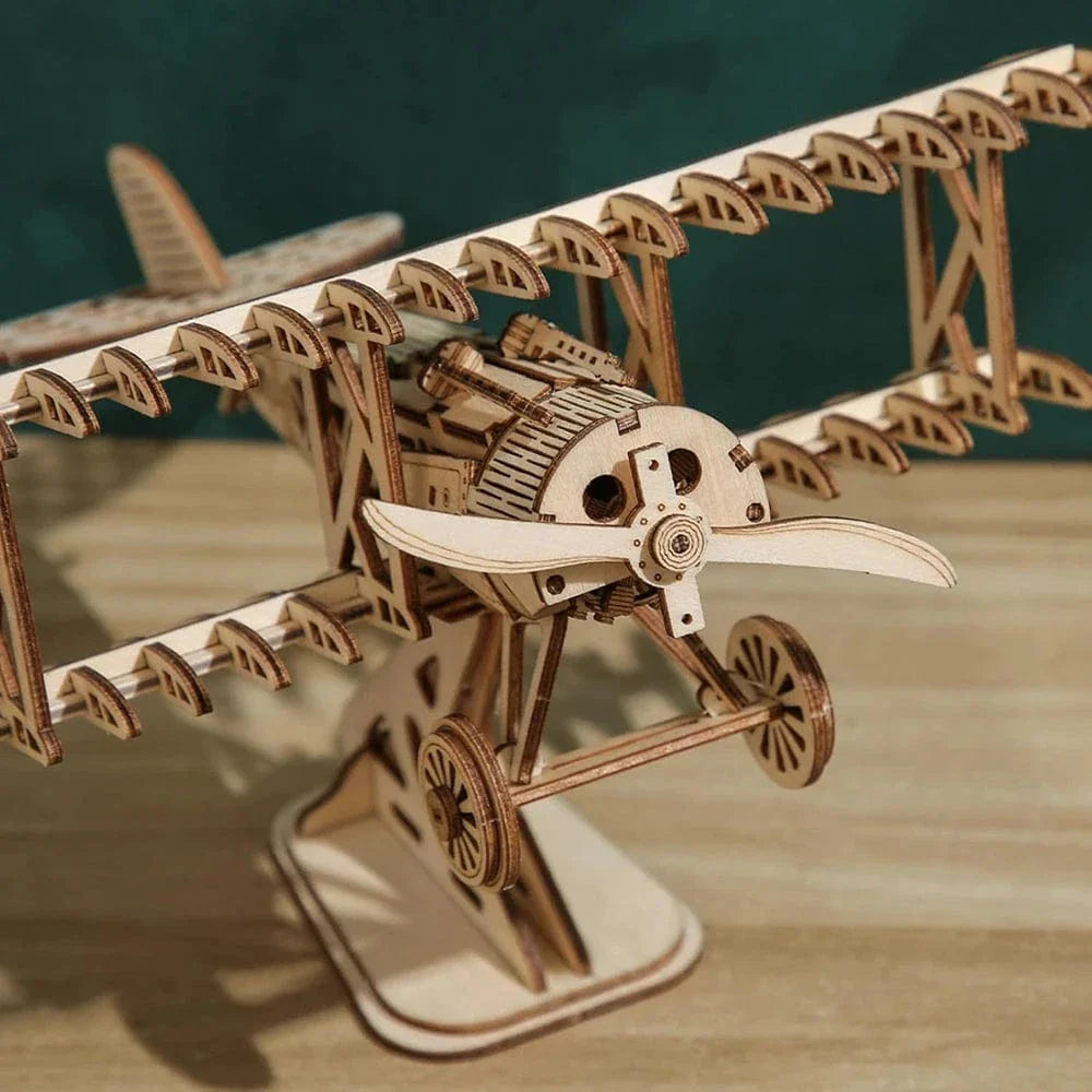 mon puzzle 3d  Puzzle 3D bois avion Vintage