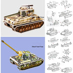 mon puzzle 3d  Puzzle 3D bois avions et Tanks Militaires