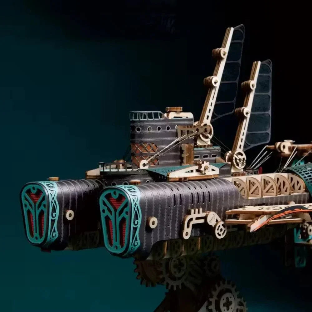 mon puzzle 3d Puzzle 3D bois bateau Dirigeable Fantastique