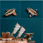 mon puzzle 3d Puzzle 3D bois bateau Dirigeable Fantastique