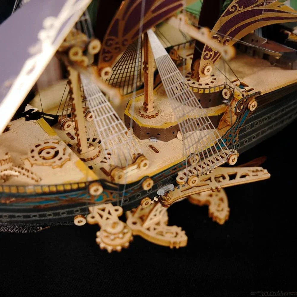 mon puzzle 3d  Puzzle 3D bois bateau - Vaisseau Mystique