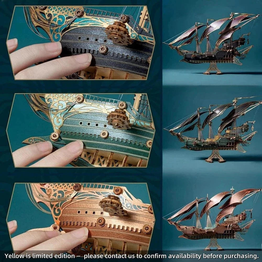 mon puzzle 3d  Puzzle 3D bois bateau - Vaisseau Mystique