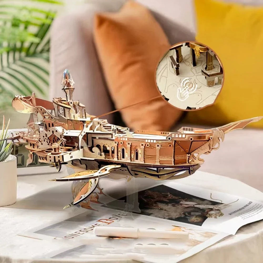 mon puzzle 3d  Puzzle 3D bois bateau - Vaisseau Royal