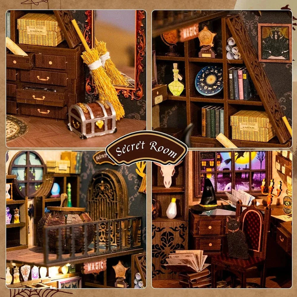 mon puzzle 3d  Puzzle 3D Bois – book nook Boutique de Potions Magiques