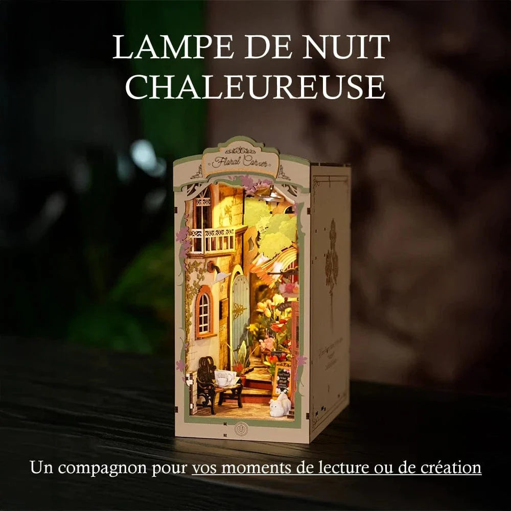 mon puzzle 3d  Puzzle 3D Bois – book nook fleurie de Jardin
