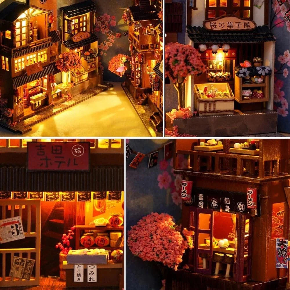 mon puzzle 3d  Puzzle 3D Bois – Book Nook Rue Nocturne