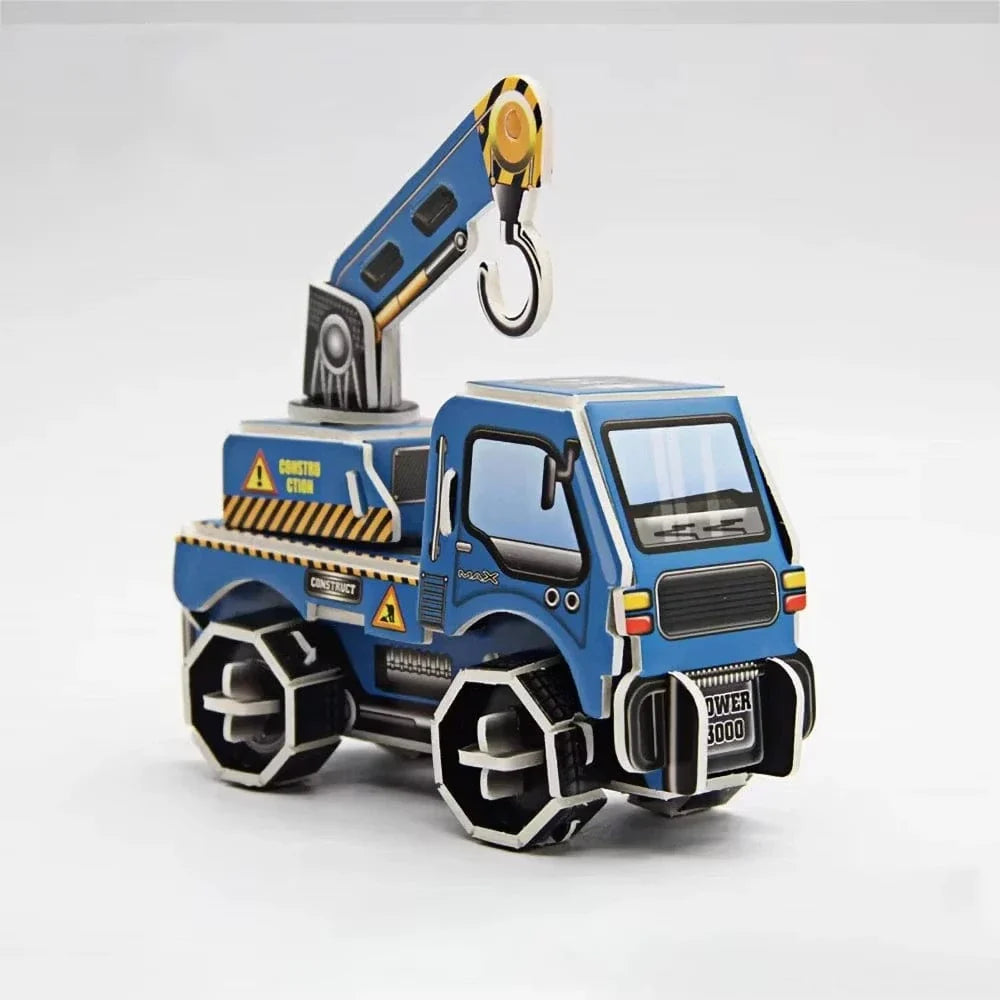 mon puzzle 3d  Puzzle 3D bois Camions de Chantier - Voiture pour enfants