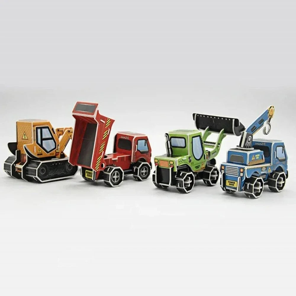 mon puzzle 3d  Puzzle 3D bois Camions de Chantier - Voiture pour enfants