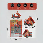 mon puzzle 3d  Puzzle 3D bois Camions de Chantier - Voiture pour enfants