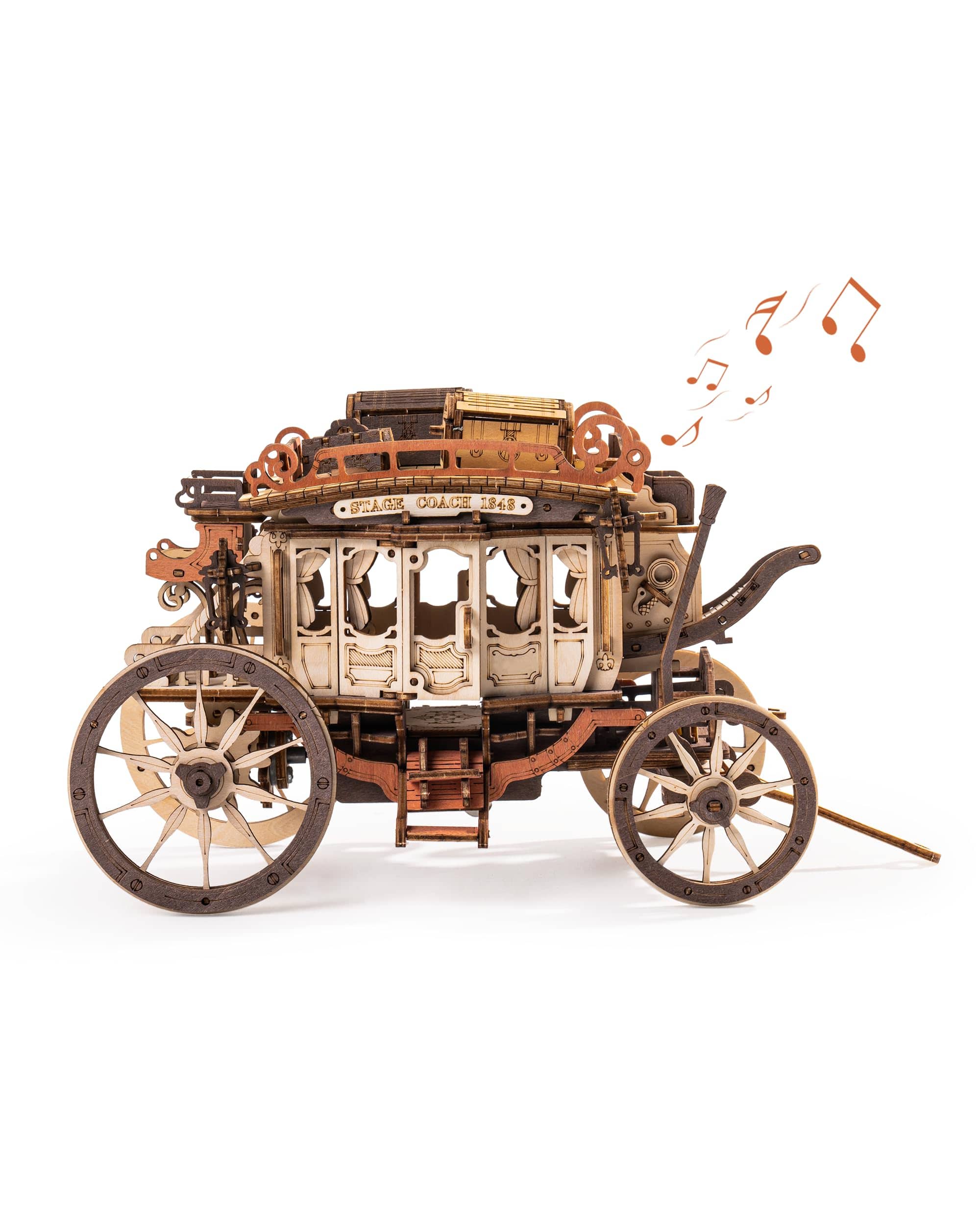 mon puzzle 3d  Puzzle 3D Bois carrosse Boîte Musicale