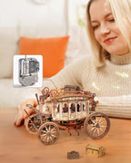 mon puzzle 3d  Puzzle 3D Bois carrosse Boîte Musicale