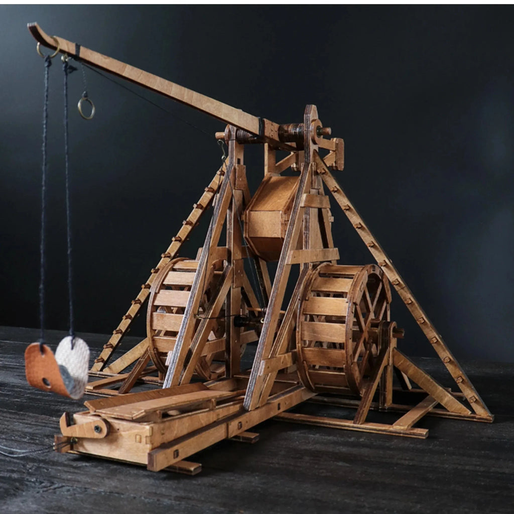 mon puzzle 3d  Puzzle 3D Bois Catapulte Trébuchet