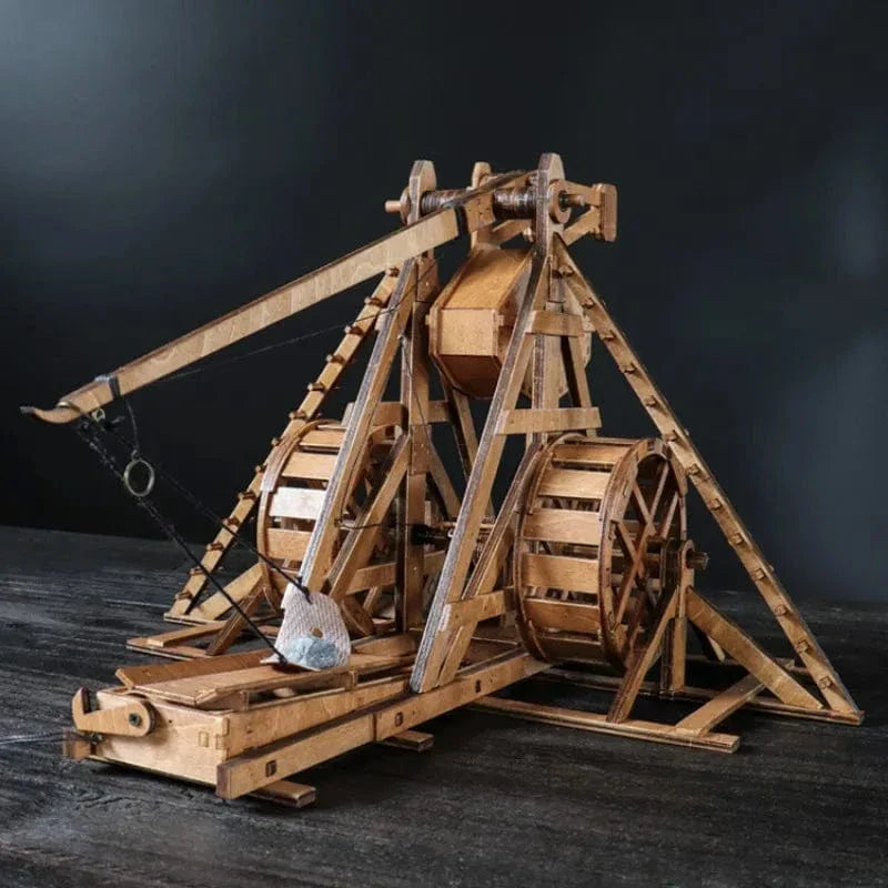 mon puzzle 3d  Puzzle 3D Bois Catapulte Trébuchet