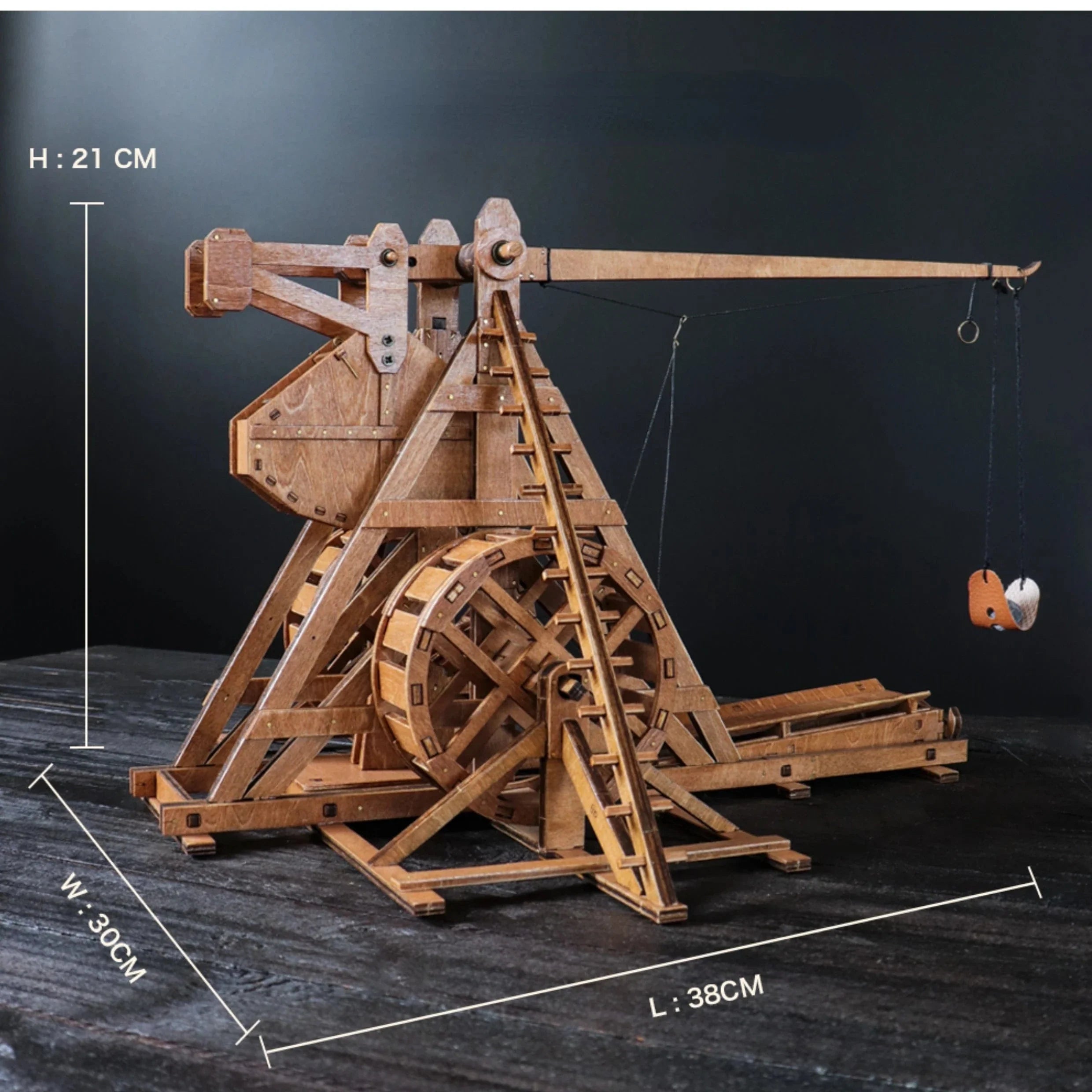 mon puzzle 3d  Puzzle 3D Bois Catapulte Trébuchet