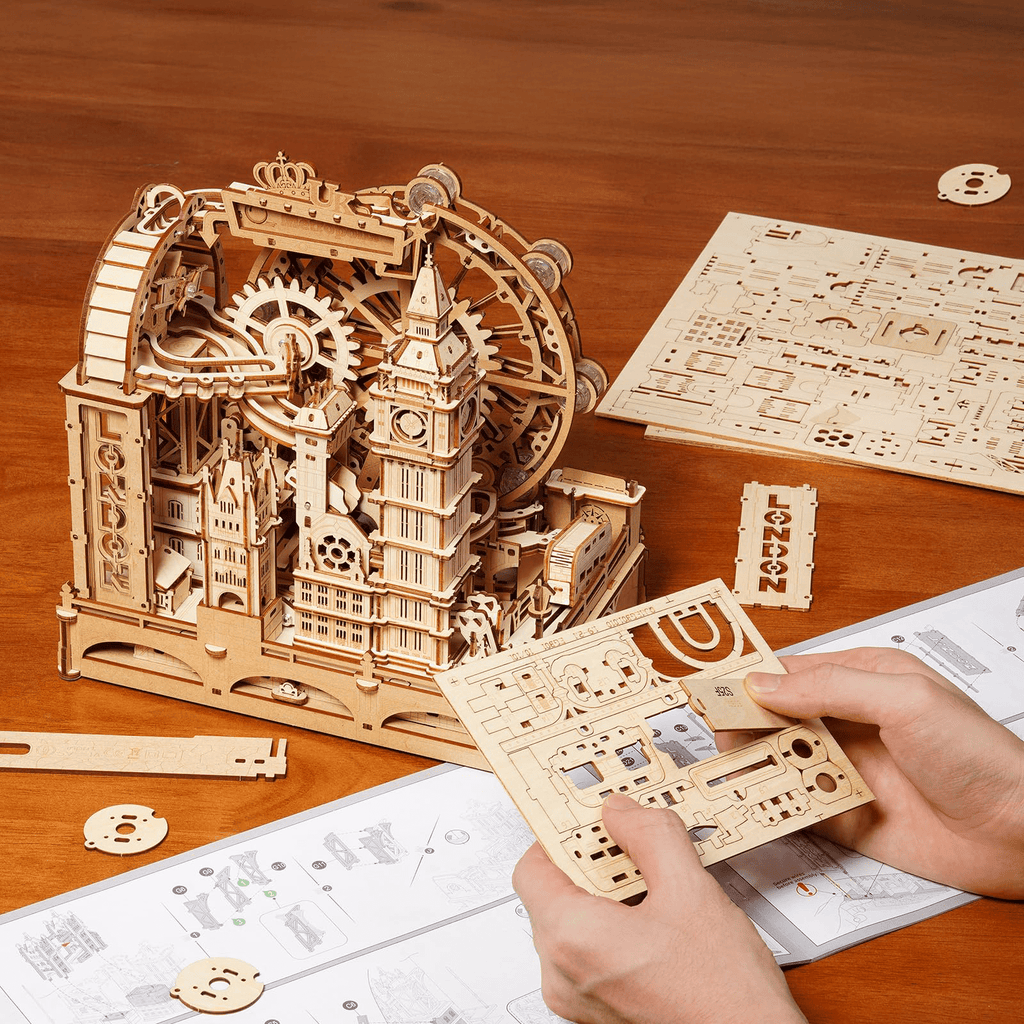 mon puzzle 3d  Puzzle 3D Bois Circuit Billes Londres