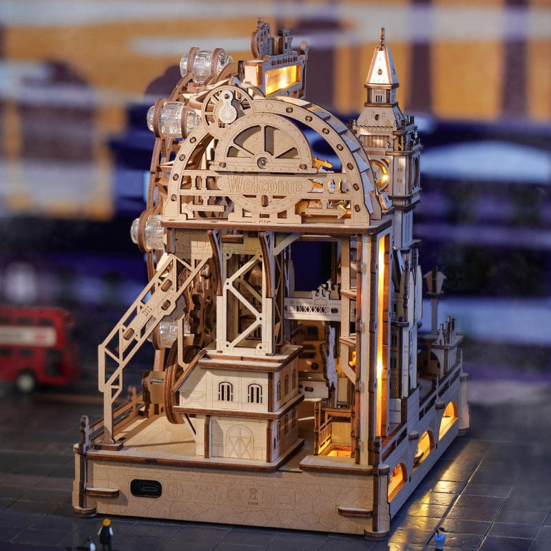 mon puzzle 3d  Puzzle 3D Bois Circuit Billes Londres