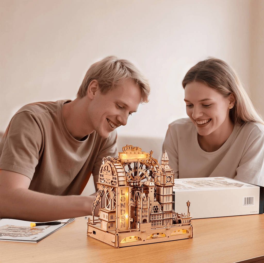 mon puzzle 3d  Puzzle 3D Bois Circuit Billes Londres Miniature