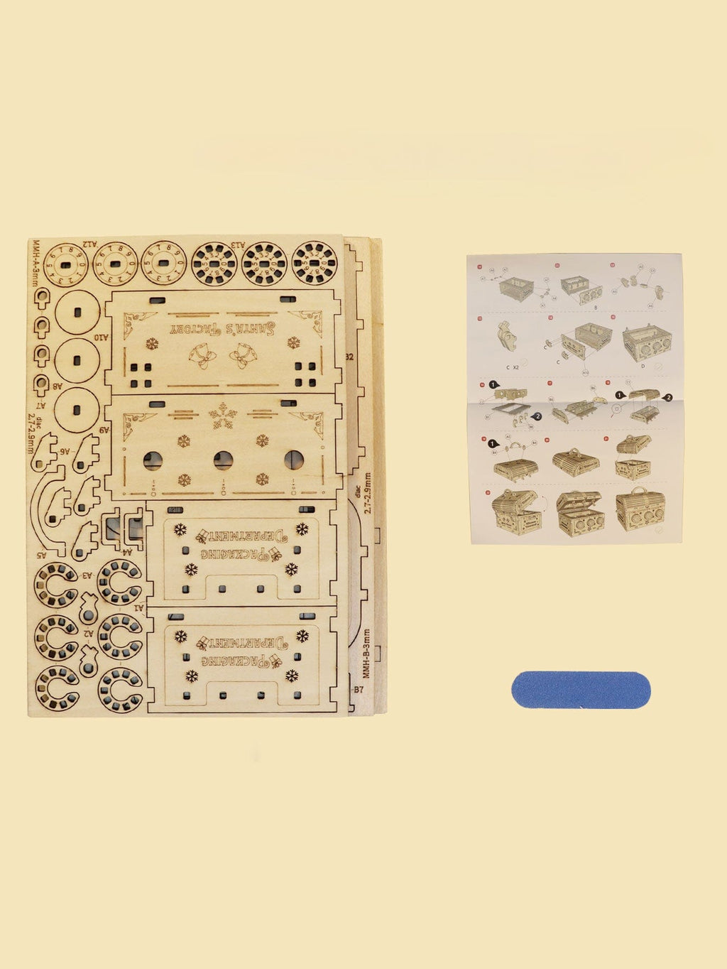 mon puzzle 3d  Puzzle 3D Bois Coffre au Trésor