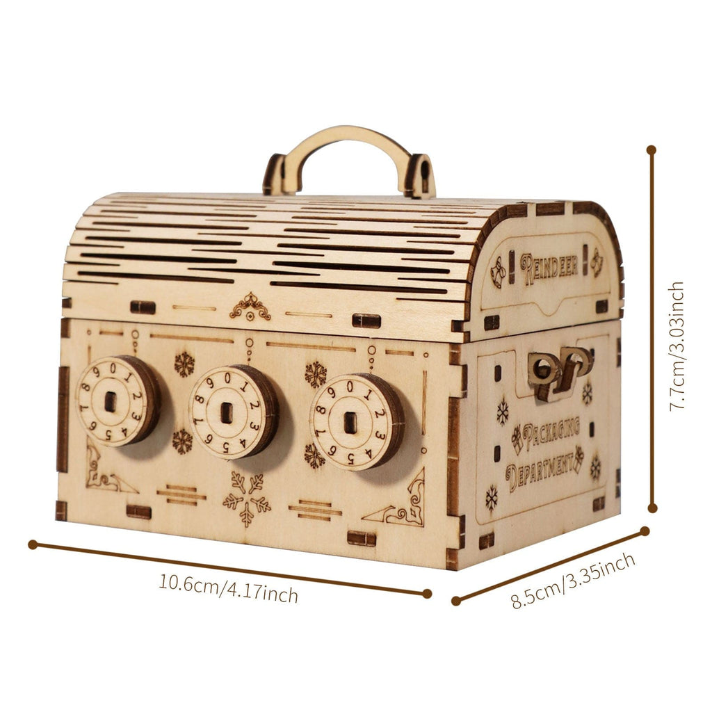 mon puzzle 3d  Puzzle 3D Bois Coffre au Trésor