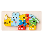 mon puzzle 3d  Puzzle 3D Bois coffret Éducatif – Animaux & Véhicules pour Enfants