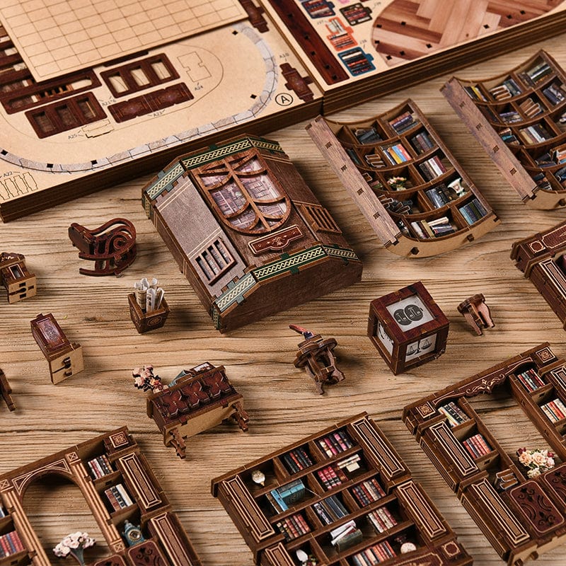 mon puzzle 3d  Puzzle 3D Bois Cottage Rêveur Lumineux