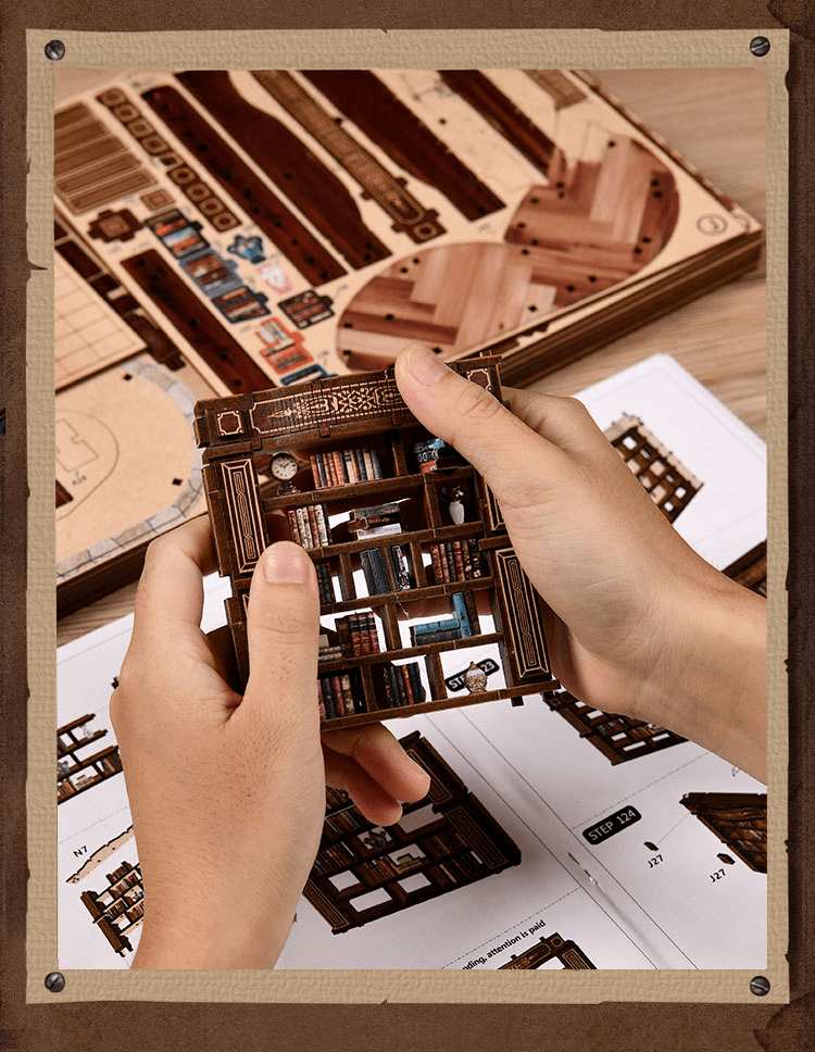 mon puzzle 3d  Puzzle 3D Bois Cottage Rêveur Lumineux