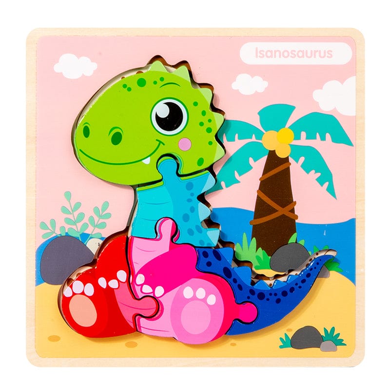 mon puzzle 3d  Puzzle 3D Bois Dinosaure pour Enfants