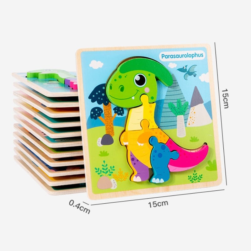 mon puzzle 3d  Puzzle 3D Bois Dinosaure pour Enfants