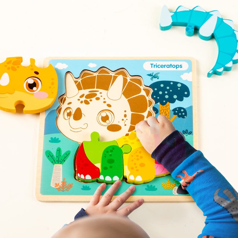 mon puzzle 3d  Puzzle 3D Bois Dinosaure pour Enfants