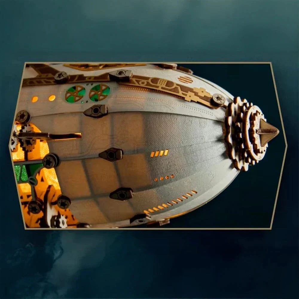 mon puzzle 3d  Puzzle 3D Bois - Dirigeable Fantastique lumineux