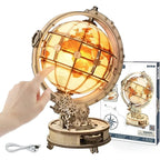 mon puzzle 3d  Puzzle 3D Bois Globe Mécanique