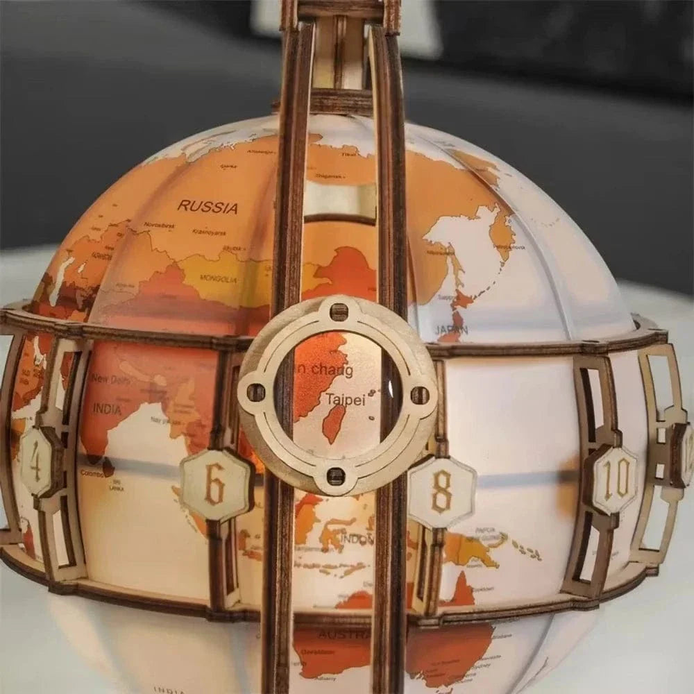 mon puzzle 3d  Puzzle 3D Bois Globe Mécanique
