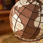mon puzzle 3d  Puzzle 3D Bois Globe Vintage