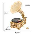mon puzzle 3d  Puzzle 3D Bois Gramophone Classique