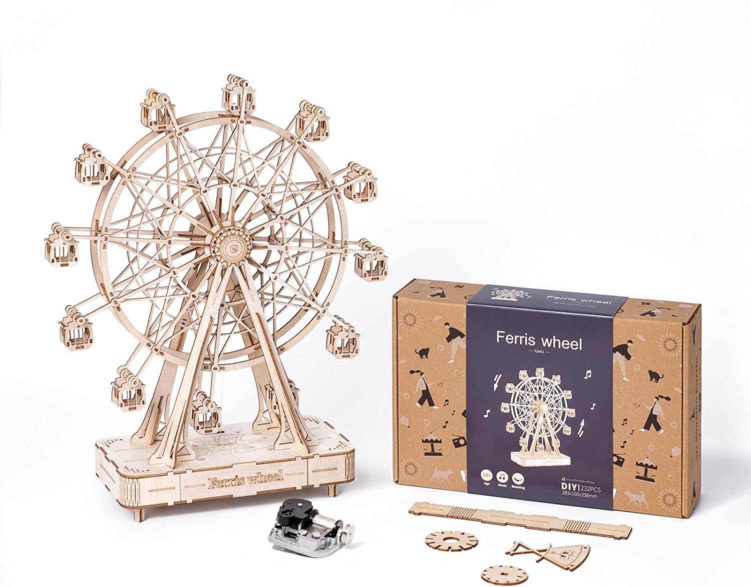 mon puzzle 3d  Puzzle 3D Bois Grande Roue Rotative
