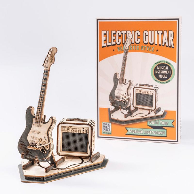 mon puzzle 3d  Puzzle 3D Bois Guitare Électrique