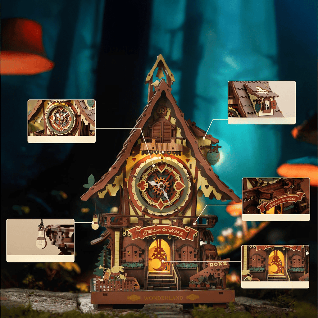 mon puzzle 3d  Puzzle 3D Bois Horloge Coucou Forêt Noire