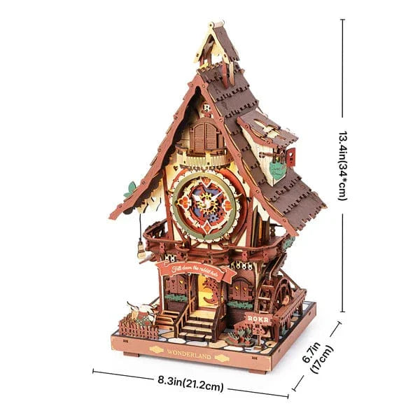 mon puzzle 3d  couleurs Puzzle 3D Bois Horloge Coucou Forêt Noire