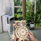 mon puzzle 3d  Puzzle 3D Bois Horloge Hibou