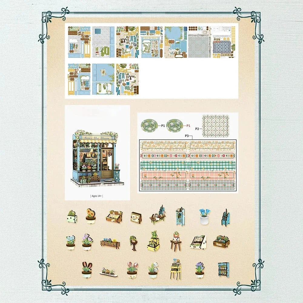 mon puzzle 3d  Puzzle 3D Bois magasin fleuriste