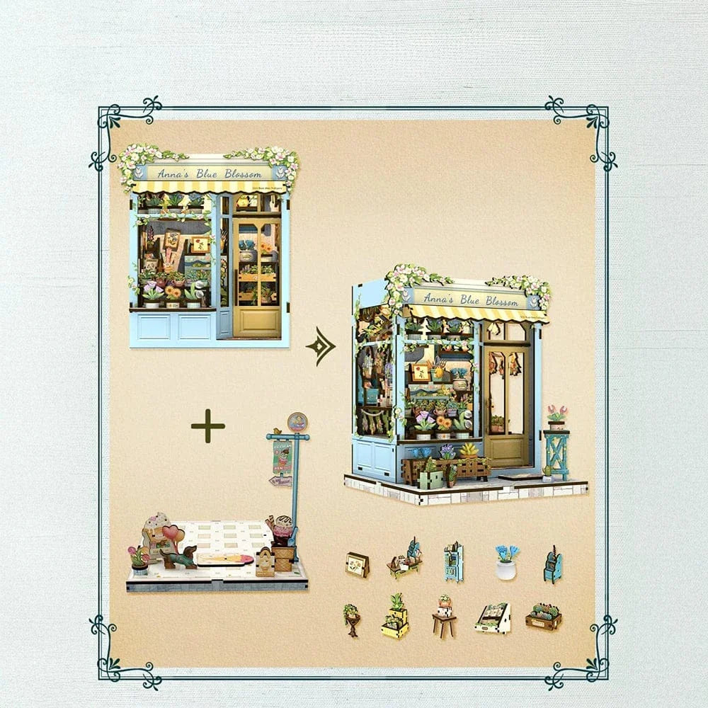 mon puzzle 3d  Puzzle 3D Bois magasin fleuriste