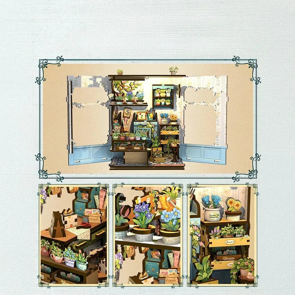 mon puzzle 3d  Puzzle 3D Bois magasin fleuriste