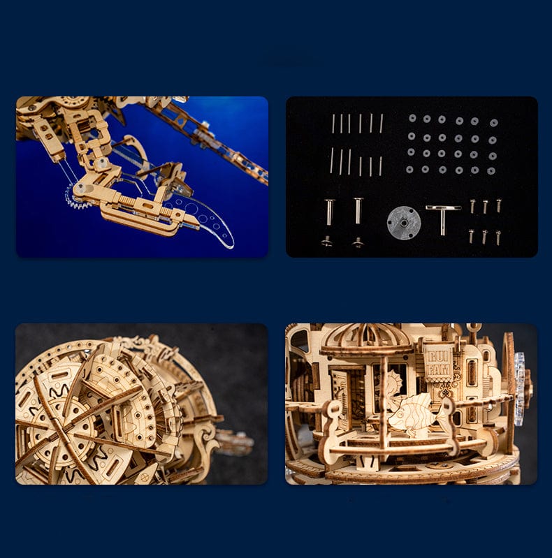 mon puzzle 3d  Puzzle 3D Bois Méduse Aurore Lumineuse